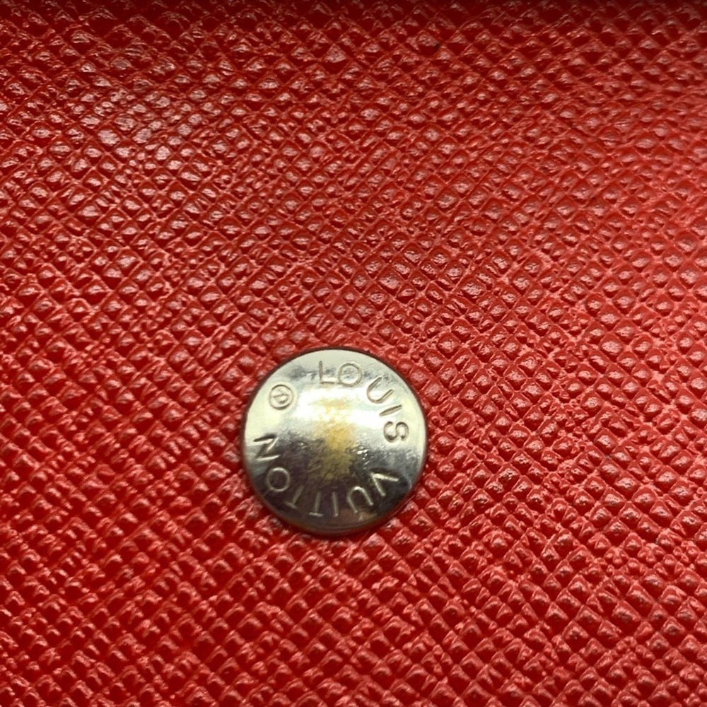 LOUIS VUITTON red leather key holder wallet - Picture 9 of 16